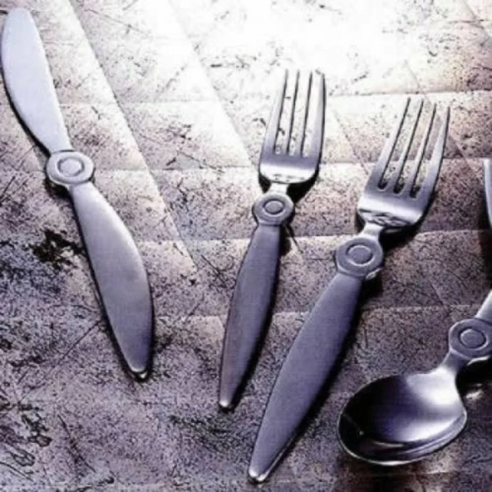 New Sasaki Propella Propeller 5 pc Stainless Steel Placesetting Helicopter